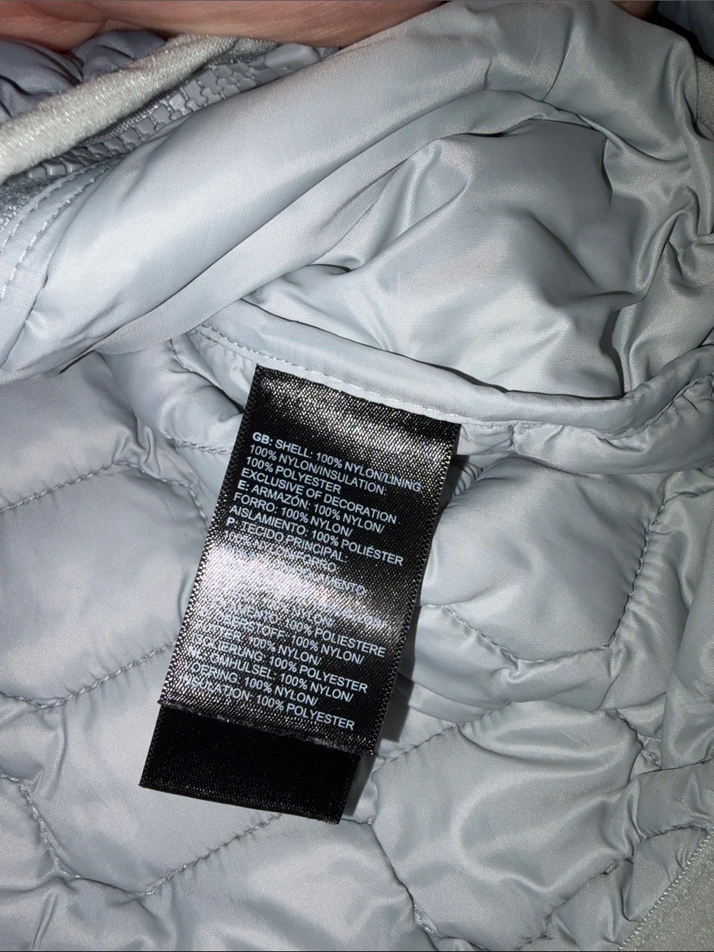 The North Face lightweight quilted